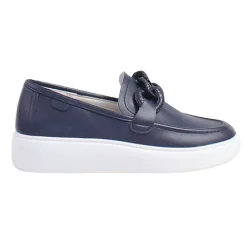 Tommy Bowe Shoes<Ladies Wedge Loafers - Budds - Navy