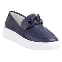 Tommy Bowe Shoes<Ladies Wedge Loafers - Budds - Navy