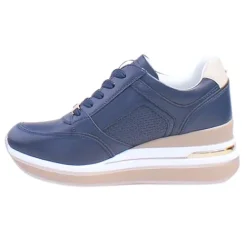 Tommy Bowe Trainers<Ladies Wedge Trainers - Gunter - Navy