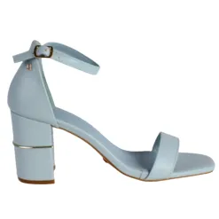 Una Healy Heels<Block Heeled Sandals - Satin Doll - Blue