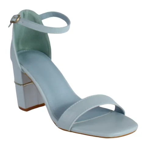 Una Healy Heels<Block Heeled Sandals - Satin Doll - Blue