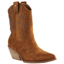 Una Healy Boots<Mid Cowboy Boots- Hostage - Brown