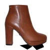 Una Healy Boots<Block Heeled Ankle Boots- The Wanderer - Tan