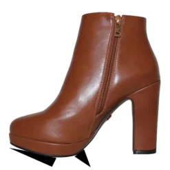 Una Healy Boots<Block Heeled Ankle Boots- The Wanderer - Tan