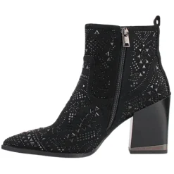 Una Healy Boots<Block Heeled Ankle Boots - Flightless - Black