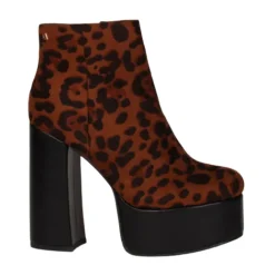 Una Healy Boots<Block Heeled Platform Boots - Girl Crush - Cheetah