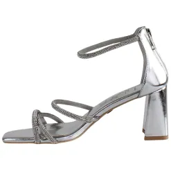 Una Healy Heels<Block Heeled Sandals -Sophisticated - Silver