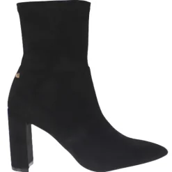 Una Healy Boots<Dressy Block Heeled Ankle Boots - Something Bad - Black Suede