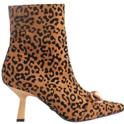 Una Healy Boots<Dressy Heeled Ankle Boots - Kissing You - Leopard