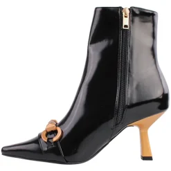 Una Healy Boots<Dressy Heeled Ankle Boots - Kissing You - Black