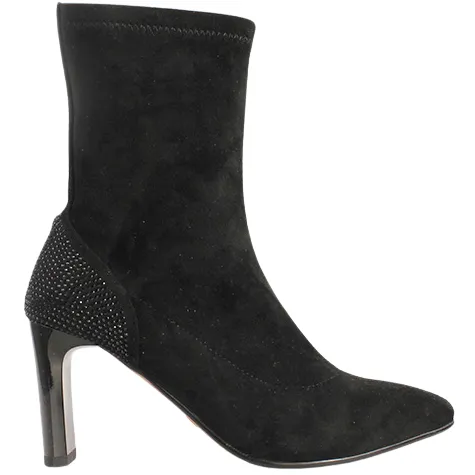Una Healy Boots<Ladies Ankle Boots - Fall To Pieces - Black Suede