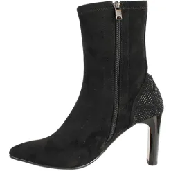 Una Healy Boots<Ladies Ankle Boots - Fall To Pieces - Black Suede