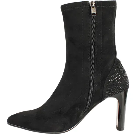 Una Healy Boots<Ladies Ankle Boots - Fall To Pieces - Black Suede