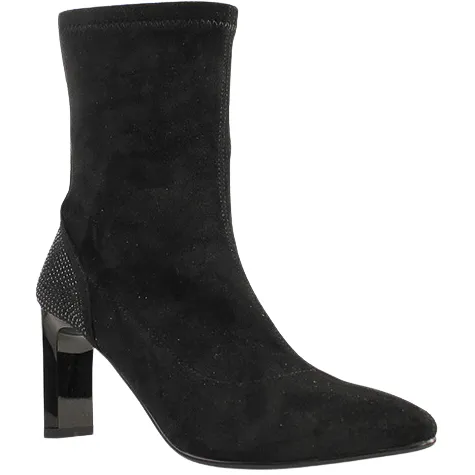 Una Healy Boots<Ladies Ankle Boots - Fall To Pieces - Black Suede