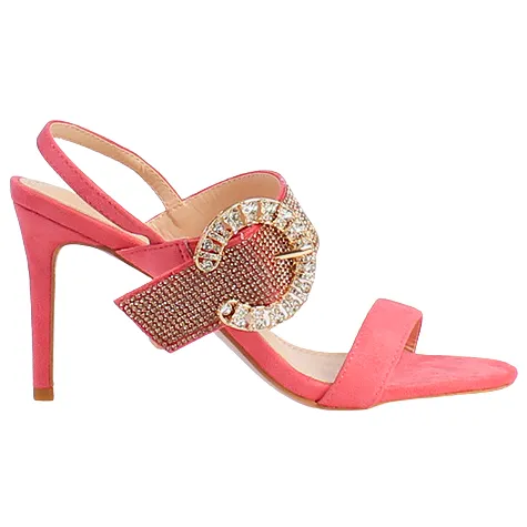 Una Healy Heels<Ladies Dressy Heeled Sandals - I'm a Believer - Peach
