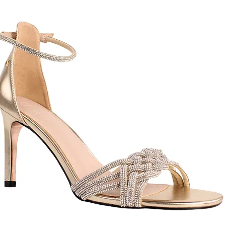 Una Healy Heels<Ladies Dressy Heels - Head Over Feet - Gold