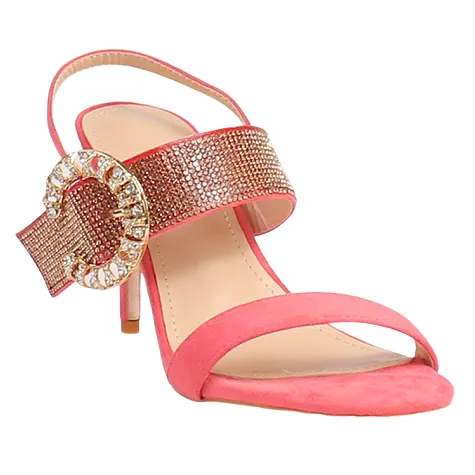 Una Healy Heels<Ladies Dressy Heeled Sandals - I'm a Believer - Peach