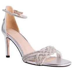 Una Healy Heels<Ladies Dressy Heels - Head Over Feet - Silver