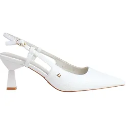 Una Healy Heels<Ladies Heeled Slingbacks - It's Funky- White Croc