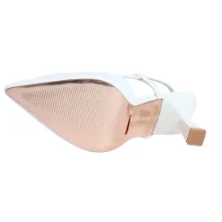 Una Healy Heels<Ladies Heeled Slingbacks - It's Funky- White Croc