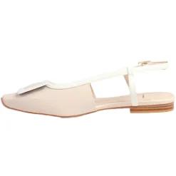 Una Healy Sandals<Ladies Sling Back Flats - Step It Up - Beige