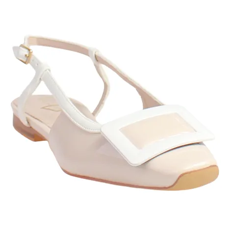 Una Healy Sandals<Ladies Sling Back Flats - Step It Up - Beige