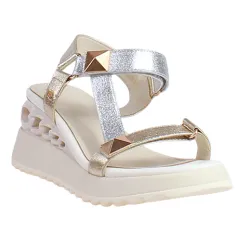 Una Healy Sandals<Ladies Wedge Sandals - Springston - Metallic
