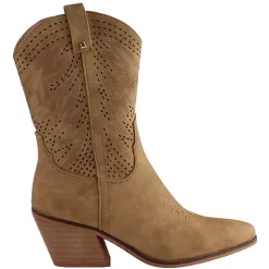 Una Healy Boots<Mid Cowboy Boots - Wildflowers - Beige