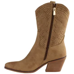 Una Healy Boots<Mid Cowboy Boots - Wildflowers - Beige
