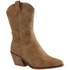 Una Healy Boots<Mid Cowboy Boots - Wildflowers - Beige