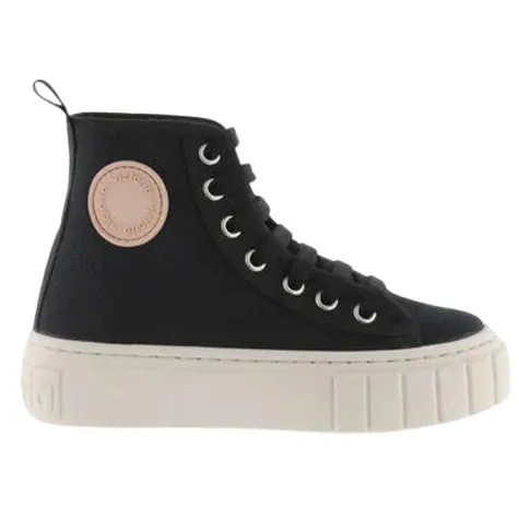 Victoria Boots<Hi Top Trainers - 1270100 Abril - Black