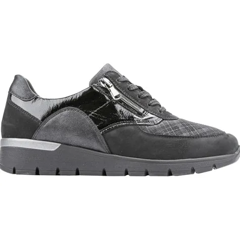 Waldlaufer Ladies Wide Fitting | Trainers<Wide Fit Trainers - 626K02 - Black