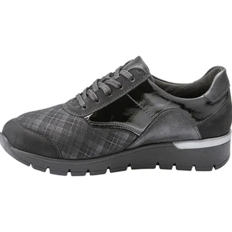 Waldlaufer Ladies Wide Fitting | Trainers<Wide Fit Trainers - 626K02 - Black