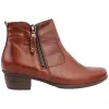 Waldlaufer Ladies Larger Sizes | Ladies Wide Fitting<Ankle Boots - 967803 - Cognac