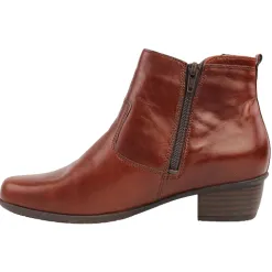 Waldlaufer Ladies Larger Sizes | Ladies Wide Fitting<Ankle Boots - 967803 - Cognac