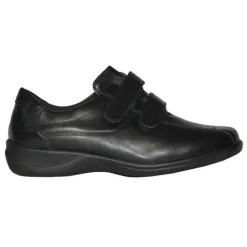 Waldlaufer Ladies Wide Fitting | Shoes<Extra Wide Fit Velcro Shoes - M54302 - Black