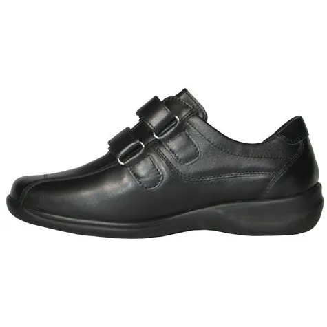 Waldlaufer Ladies Wide Fitting | Shoes<Extra Wide Fit Velcro Shoes - M54302 - Black