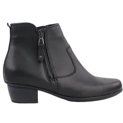 Waldlaufer Ladies Wide Fitting | Boots<Ladies Ankle Boots - 967803 - Black