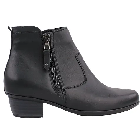 Waldlaufer Ladies Wide Fitting | Boots<Ladies Ankle Boots - 967803 - Black