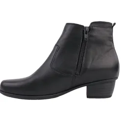 Waldlaufer Ladies Wide Fitting | Boots<Ladies Ankle Boots - 967803 - Black