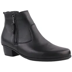 Waldlaufer Ladies Wide Fitting | Boots<Ladies Ankle Boots - 967803 - Black