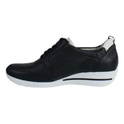 Waldlaufer Trainers<Ladies Wedge Trainers - 980007 - Navy