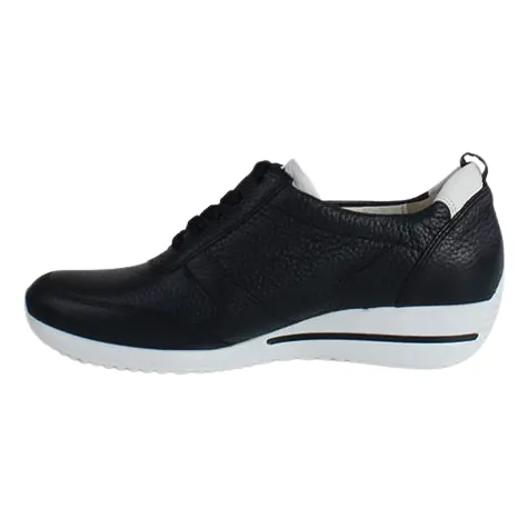 Waldlaufer Trainers<Ladies Wedge Trainers - 980007 - Navy