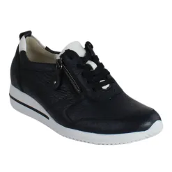 Waldlaufer Trainers<Ladies Wedge Trainers - 980007 - Navy
