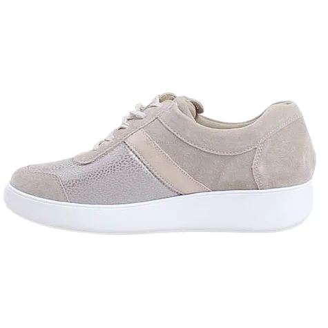 Waldlaufer Ladies Wide Fitting<Ladies Wide Fit Trainer - 607K31 - Grey Patent