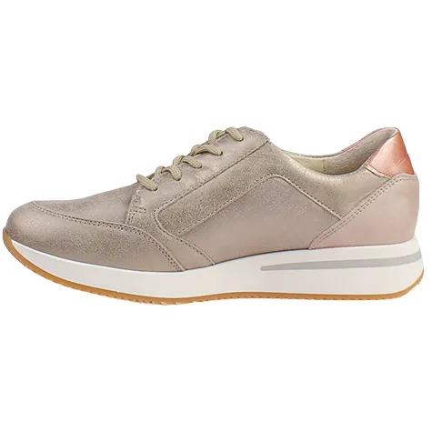 Waldlaufer Trainers<Ladies Wide Fit Trainers - 935008 - Gold