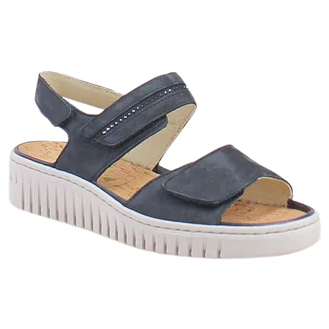 Waldlaufer Ladies Larger Sizes | Shoes<Ladies Wide Fit Cross Strap Shoes - 496301 - Burgundy