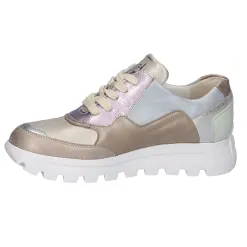 Waldlaufer Trainers<Ladies Wide Fit Trainers - 993004 - Taupe Multi