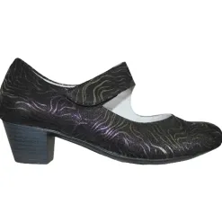 Waldlaufer Shoes<Wide Fit Cross Straps- 358312 - Black/Metallic