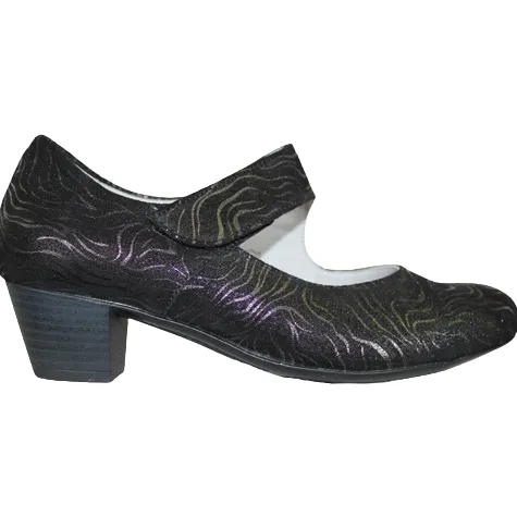 Waldlaufer Shoes<Wide Fit Cross Straps- 358312 - Black/Metallic